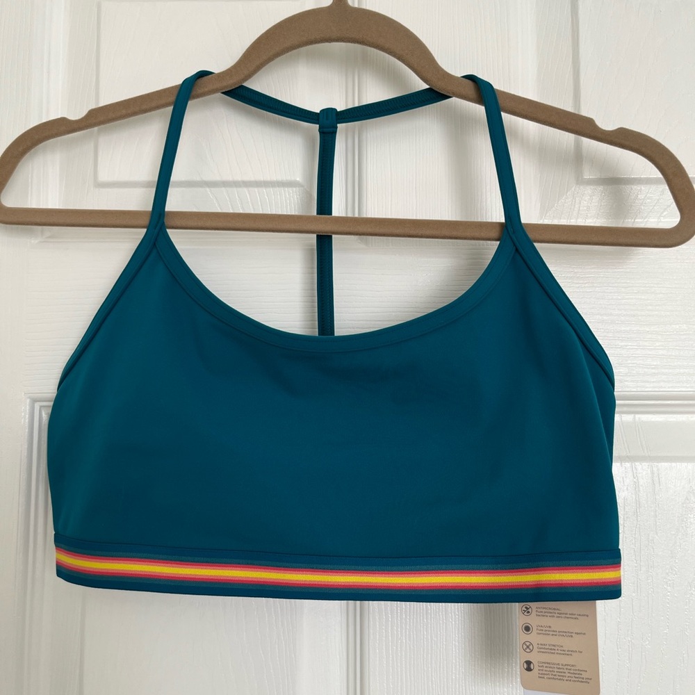 Spiritual Gangster Skinny T back sports bra, Sz M NWT